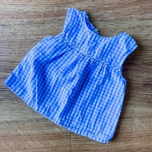 VINEYARD VINES Gingham Babydoll Top
